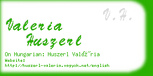 valeria huszerl business card